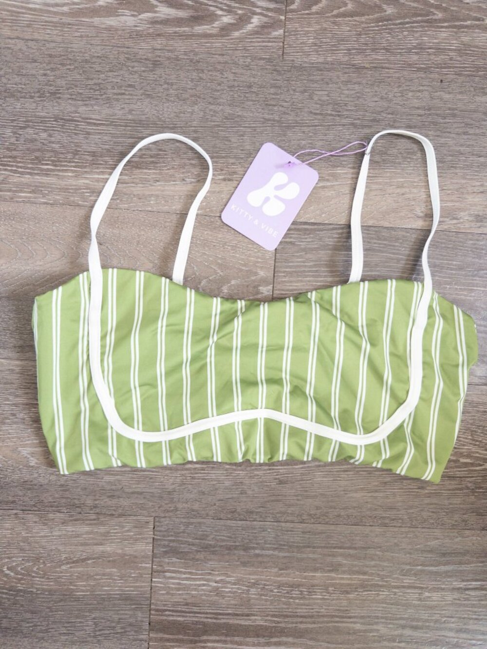 NWT Kitty and Vibe Bandeau with Piping Top size 3X